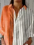 Casual Striped Cotton Shirt