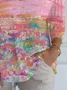 Regular Fit Casual Painting T-Shirt