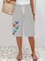 Women's  H-Line Straight Pants Daily Going Out Pants Black Casual Printing Butterfly Summer Pants