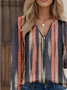 Cotton-Blend Geometric Vintage T-Shirt