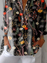 Shirt Collar Casual Regular Fit Floral Shirt