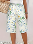 Women's  H-Line Straight Pants Daily Going Out Pants White Casual Printing Floral Summer Pants