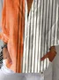 Casual Striped Cotton Shirt