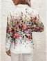 Shirt Collar Vintage Gradient Pattern Shirt