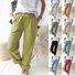 Women's Casual Loose Pocket Solid Color Trousers