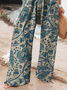Floral Casual Loose Pants