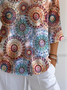 Women's V-Neck Three-Quarter Sleeve T-Shirt