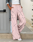 Women's Casual Loose Pocket Solid Color Trousers