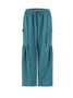 Women's  Elastic Waist H-Line Harem Pants Daily Going Out Pants Green Casual Split Joint Plain Spring/Fall Pants