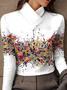 Women's Long-Sleeved High-Neck Slim-Fitting Top