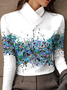 Women's Long-Sleeved High-Neck Slim-Fitting Top