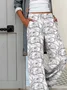 Casual Floral Loose Pants