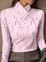 Women's Long-Sleeved High-Neck Slim-Fitting Top