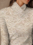 Women's Long-Sleeved High-Neck Slim-Fitting Top