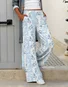 Geometric Casual Loose Pants