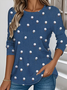 Casual Long Sleeve Round Neck T-Shirt