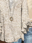 Women's Half Sleeve Shirt Summer Apricot Floral Printing V Neck Daily Going Out Casual Top