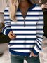 Women's Long Sleeve Front Center Zipper Sweatshirt