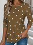 Casual Long Sleeve Round Neck T-Shirt