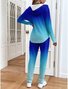 Women's Casual Long-Sleeved Jacket And Trousers Suit