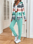 Women's Casual Long-Sleeved Jacket And Trousers Suit