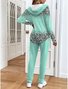 Women's Casual Long-Sleeved Jacket And Trousers Suit