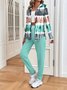 Women's Casual Long-Sleeved Jacket And Trousers Suit