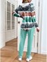 Women's Casual Long-Sleeved Jacket And Trousers Suit