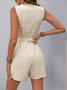 Women's H-Line Tank V Neck Daily Going Out Vintage Printing Geometric Summer Fifth Pants Jumpsuit Romper