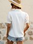 Plain Casual Shirt Collar Regular Fit Shirt