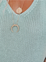 Women's Sleeveless Tank Top Summer Gray Plain Hollow Out Cotton V Neck Daily Going Out Simple Top