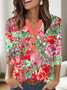 Casual Cotton Loose Floral T-Shirt
