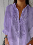 Women's Alzheimer's Floral Print Casual Shirt