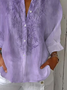 Women's Alzheimer's Floral Print Casual Shirt