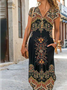 Nationality/Ethnic Loose Vintage Cotton Dress