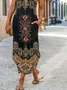Nationality/Ethnic Loose Vintage Cotton Dress