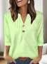 Casual Cotton V Neck Loose T-Shirt