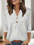 Casual Cotton V Neck Loose T-Shirt