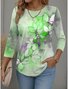 Casual Long Sleeve Round Neck T-Shirt