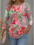 Casual Long Sleeve Round Neck T-Shirt
