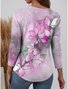 Casual Long Sleeve Round Neck T-Shirt