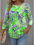 Casual Long Sleeve Round Neck T-Shirt