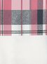 Long Sleeve Front Center Zip Plaid Sweatshirt