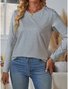 Casual Long Sleeve Round Neck T-Shirt
