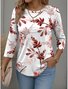 Casual Long Sleeve Round Neck T-Shirt