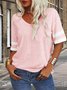 Simple Striped Cotton Loose T-Shirt