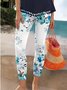 Women's Elegant Resort Vintage Full Length Gradient Floral Leggings