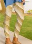 Women's Elegant Resort Vintage Full Length Sequin Gradient Leggings