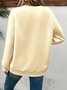 Crew Neck Regular Fit Plain Simple Sweatshirt