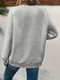 Crew Neck Regular Fit Plain Simple Sweatshirt